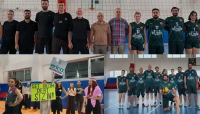 Sağlık-Sen Isparta’da voleybol heyecanı başladı