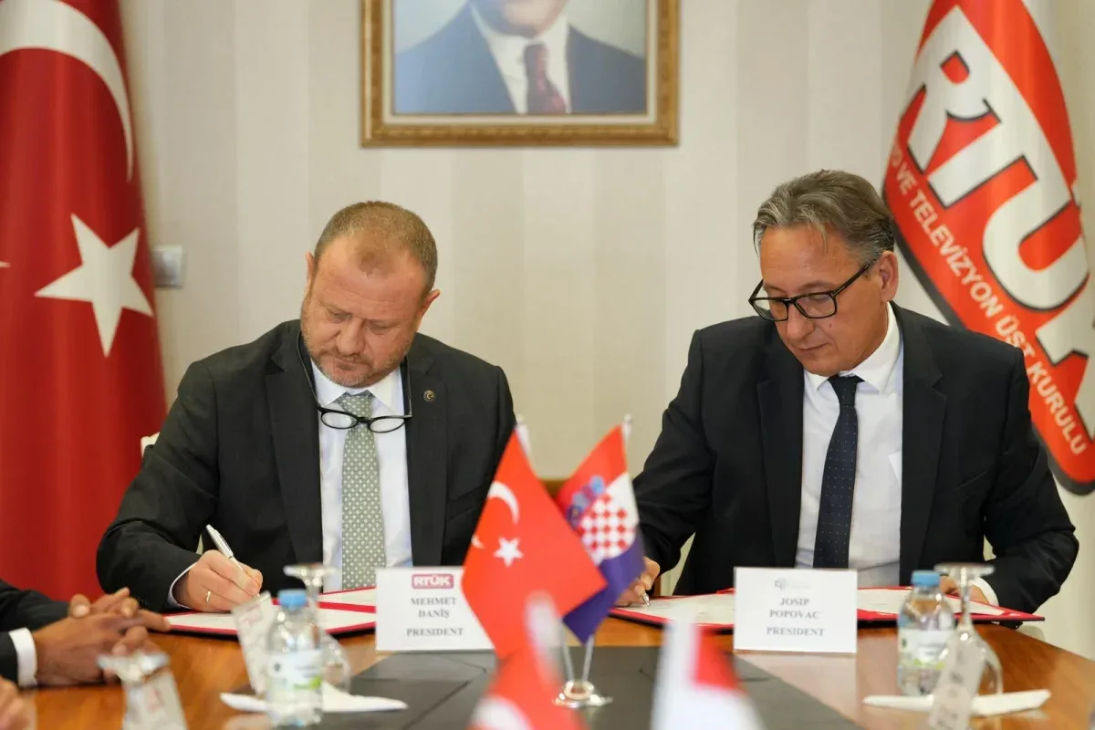 RTÜK ile Hırvatistan Elektronik Medya Düzenleyici Ajansı (AEM) arasında kurumsal iş birliğini güçlendirmek için mutabakat imzalandı