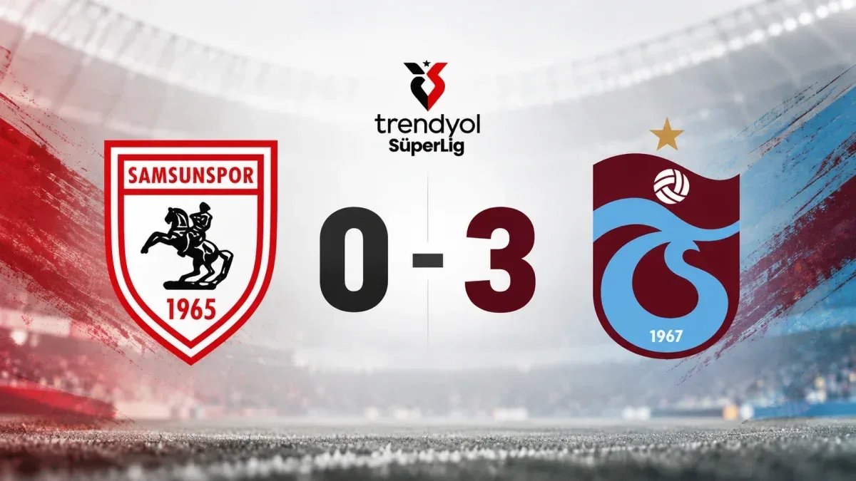Samsunspor 0-3 Trabzonspor: Karadeniz derbisinde net galibiyet